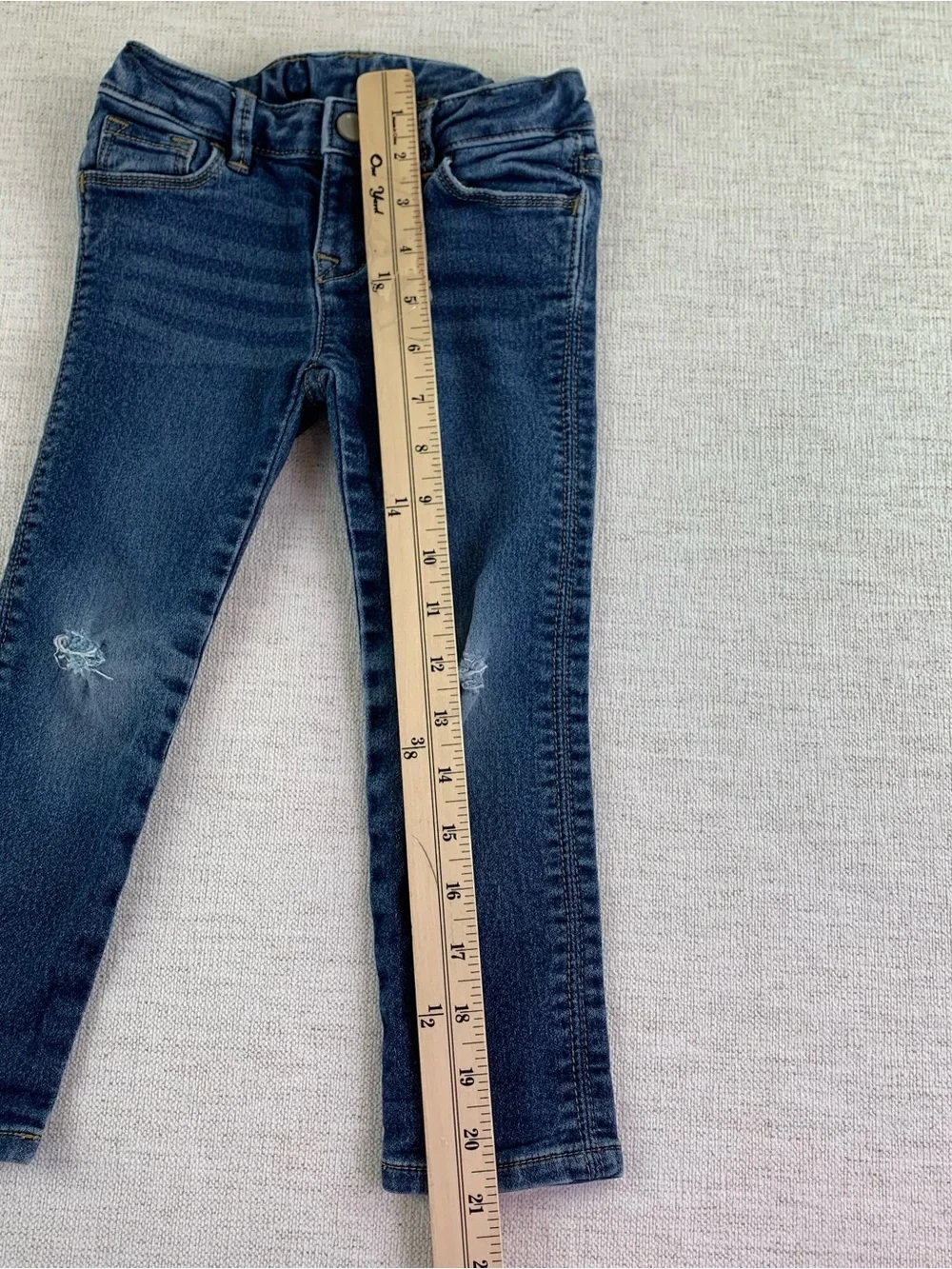 GAP toddler girl skinny jeans stretchy slightly distressed adjustable waist